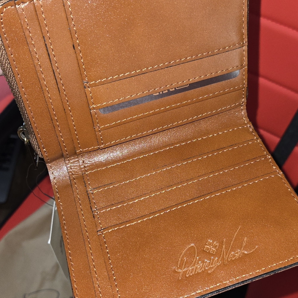 Patricia Nash Brown Leather Map Design Set - Picture 6 of 7
